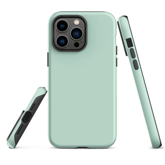 Aero Blue iPhone Case Hardshell 3D Wrap Thermal Plain Color CREATIVETECH