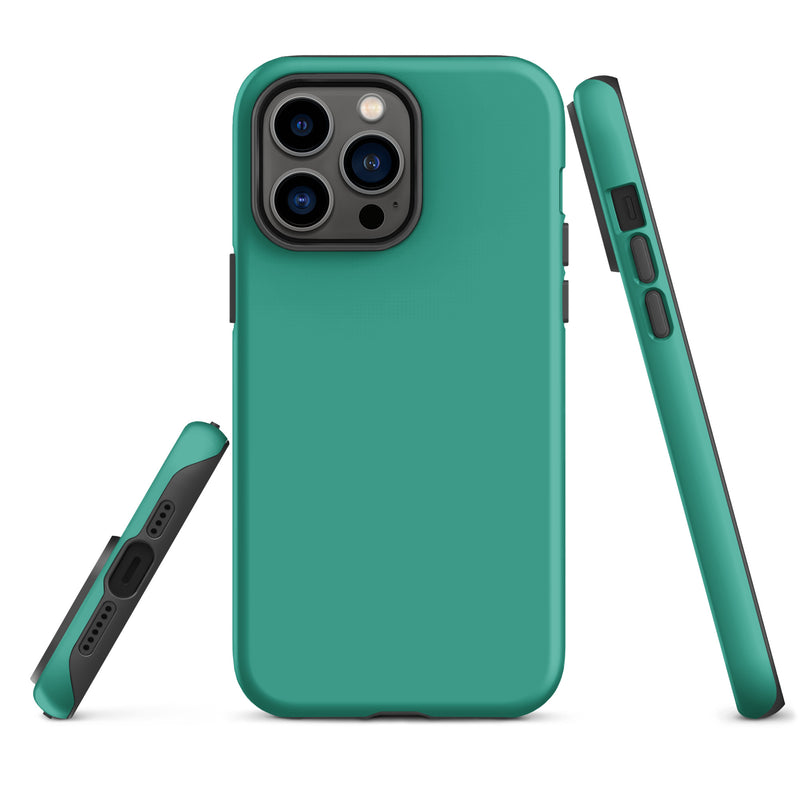 Load image into Gallery viewer, Niagara Green iPhone Case Hardshell 3D Wrap Thermal Plain Color CREATIVETECH
