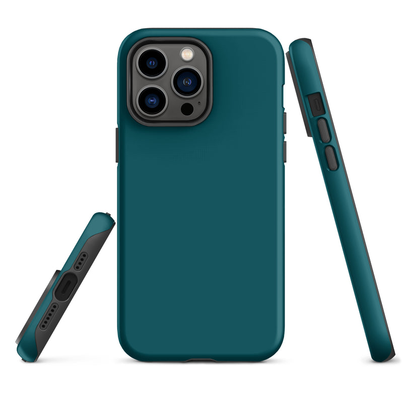 Load image into Gallery viewer, Sherpa Blue iPhone Case Hardshell 3D Wrap Thermal Plain Color CREATIVETECH