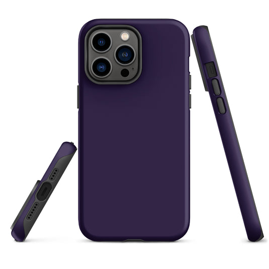 Tolopea Purple iPhone Case Hardshell 3D Wrap Thermal Plain Color CREATIVETECH