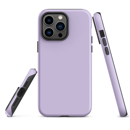 Fog Violet iPhone Case Hardshell 3D Wrap Thermal Plain Color CREATIVETECH