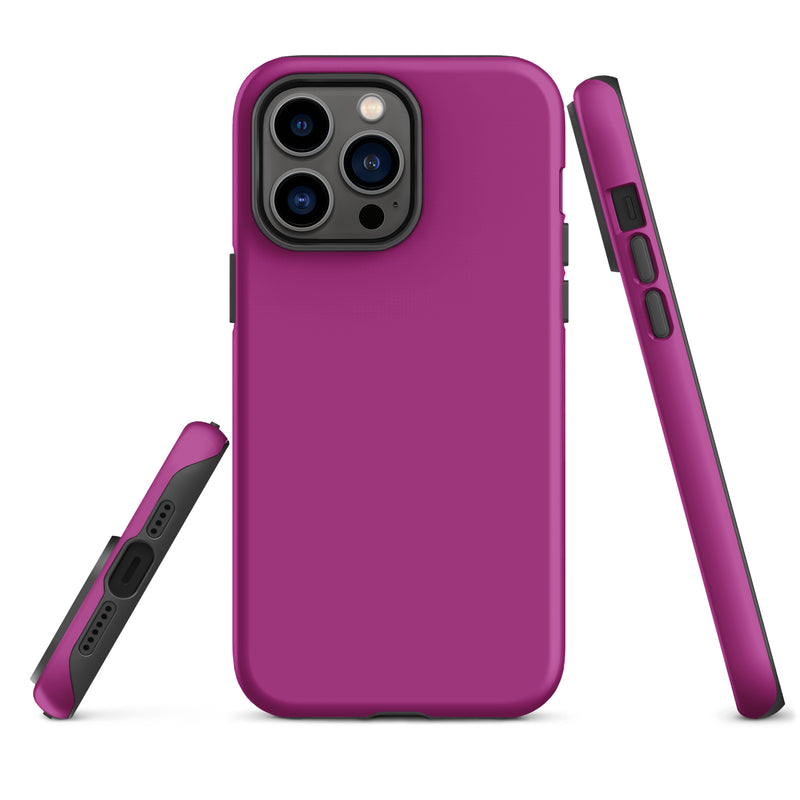 Load image into Gallery viewer, Red Violet iPhone Case Hardshell 3D Wrap Thermal Plain Color CREATIVETECH