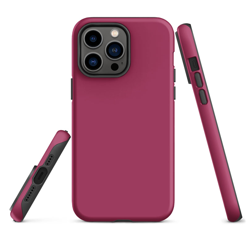 Load image into Gallery viewer, Lipstick Red iPhone Case Hardshell 3D Wrap Thermal Plain Color CREATIVETECH