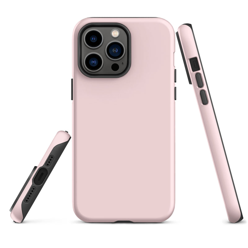 Load image into Gallery viewer, Pale Pink iPhone Case Hardshell 3D Wrap Thermal Plain Color CREATIVETECH