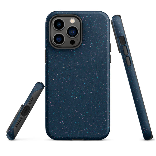Speckled Deep Blue iPhone Case Hardshell 3D Wrap Thermal CREATIVETECH