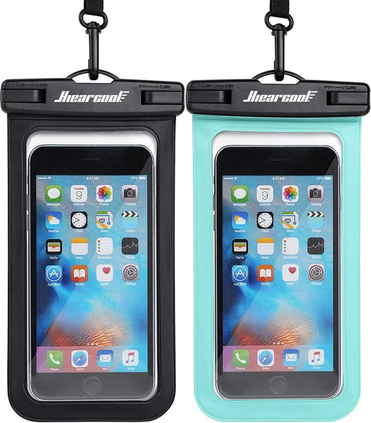 Universal Waterproof Phone Pouch, Waterproof Phone Case for iPhone 15 14 13 12 Pro Max, IPX8 Cellphone Dry Bag Beach Cruise Ship Essentials 2Pack-8.3" AMAZON