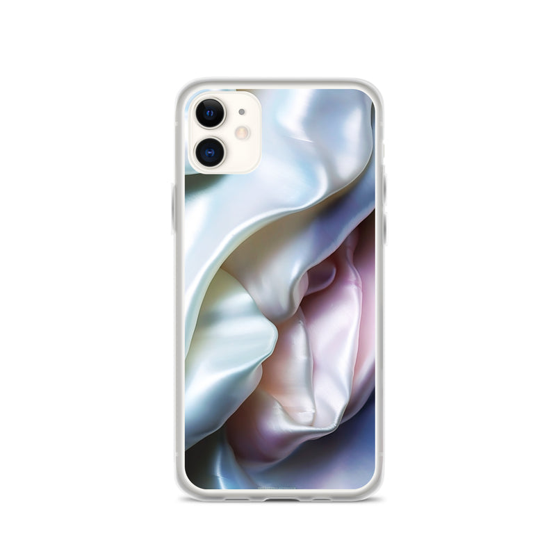 Load image into Gallery viewer, Tender Pink Blue Pearl iPhone Clear Thin Case CREATIVETECH
