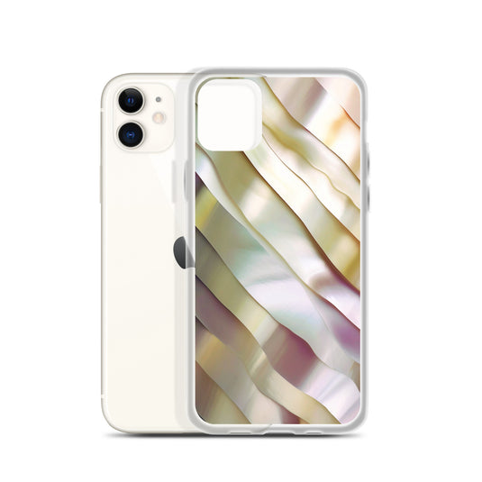 Soft Yellow Pink Pearl iPhone Clear Thin Case CREATIVETECH