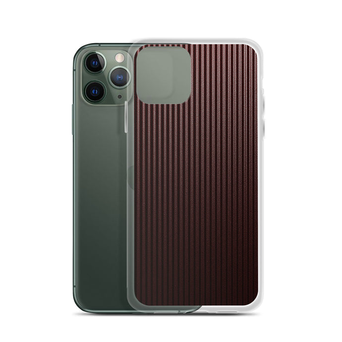 Dark Red Carbon Fiber iPhone Clear Thin Case CREATIVETECH