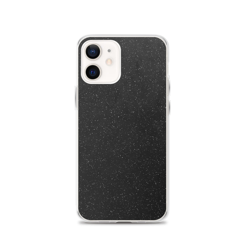 Load image into Gallery viewer, Black Speckled iPhone Clear Thin Case CREATIVETECH
