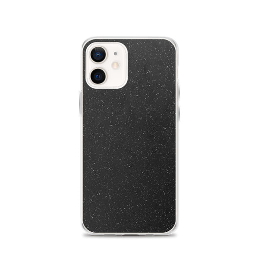 Black Speckled iPhone Clear Thin Case CREATIVETECH