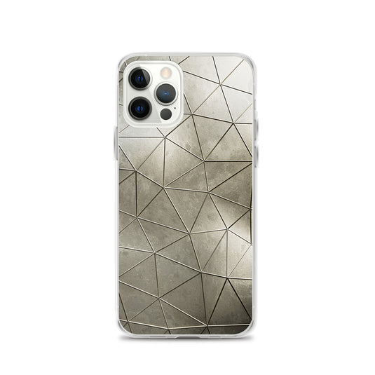 Aged Gold Polygon iPhone Clear Thin Case CREATIVETECH