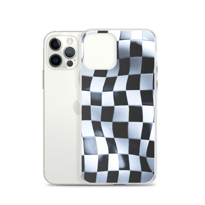 Chess Board Black White iPhone Clear Thin Case CREATIVETECH