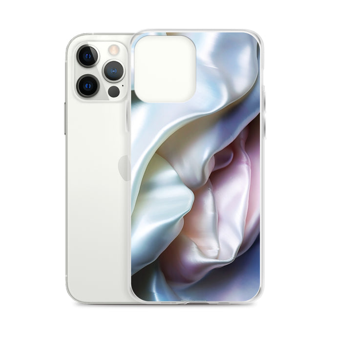 Tender Pink Blue Pearl iPhone Clear Thin Case CREATIVETECH