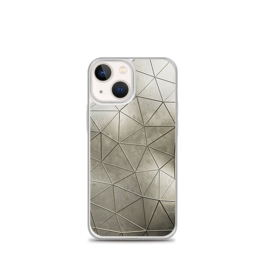 Aged Gold Polygon iPhone Clear Thin Case CREATIVETECH