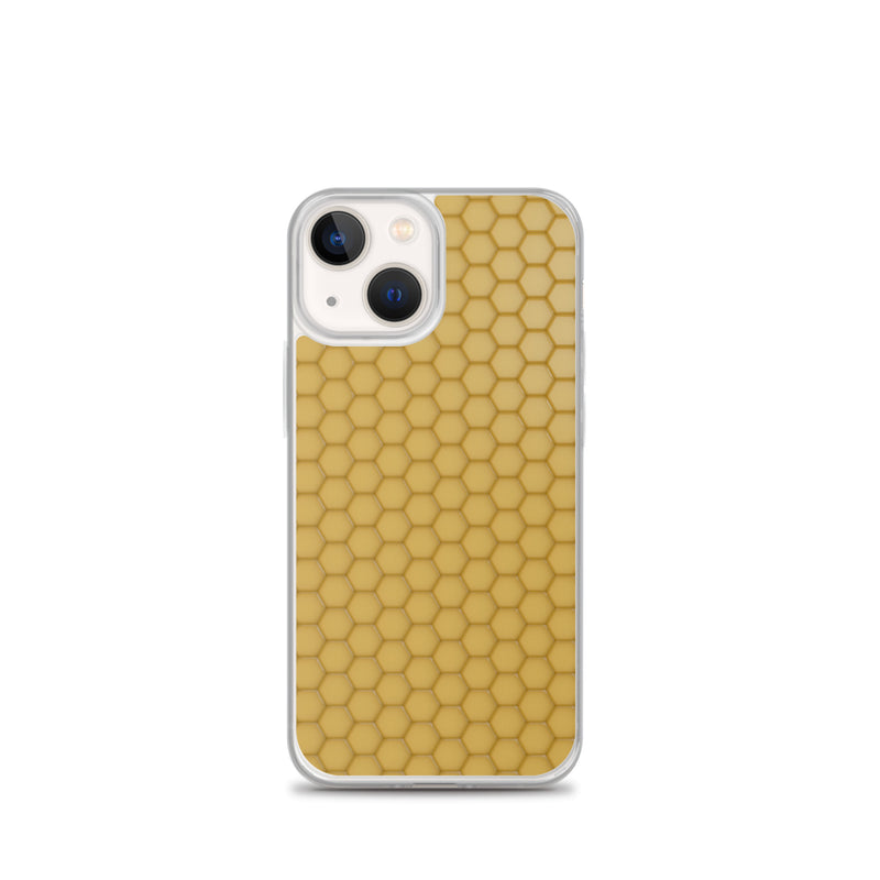 Load image into Gallery viewer, Honeycomb Wax Yellow  iPhone Clear Thin Case CREATIVETECH
