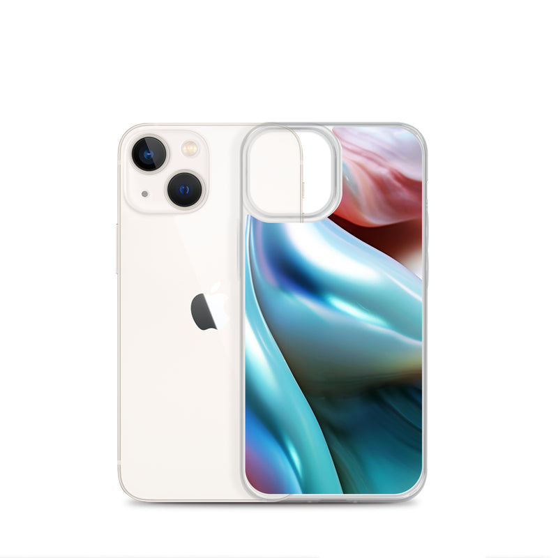 Load image into Gallery viewer, Tender Marine Blue Orange Green Pearl iPhone Clear Thin Case CREATIVETECH
