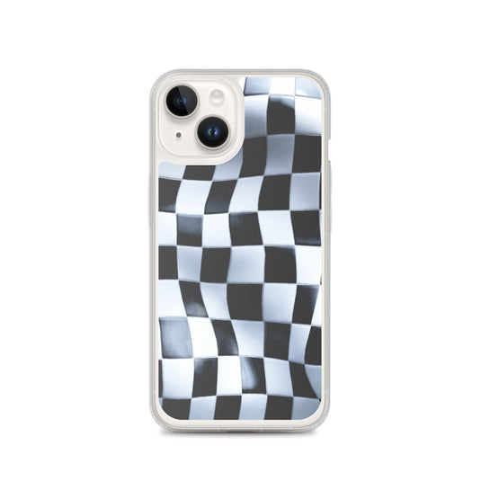 Chess Board Black White iPhone Clear Thin Case CREATIVETECH