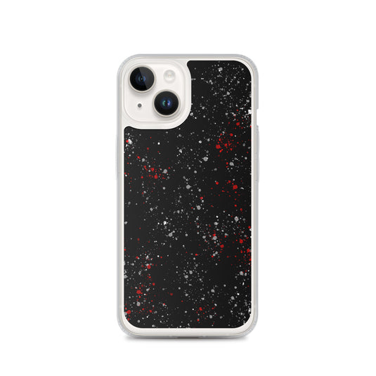 Painted Black White Red iPhone Clear Thin Case CREATIVETECH