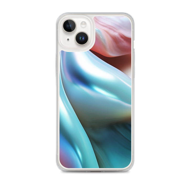 Load image into Gallery viewer, Tender Marine Blue Orange Green Pearl iPhone Clear Thin Case CREATIVETECH
