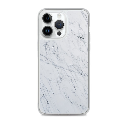 White Marble Stone iPhone Clear Thin Case CREATIVETECH