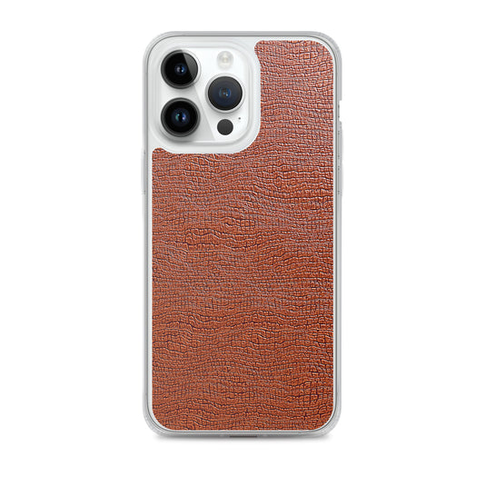 Exotic Brown Leather iPhone Clear Thin Case CREATIVETECH