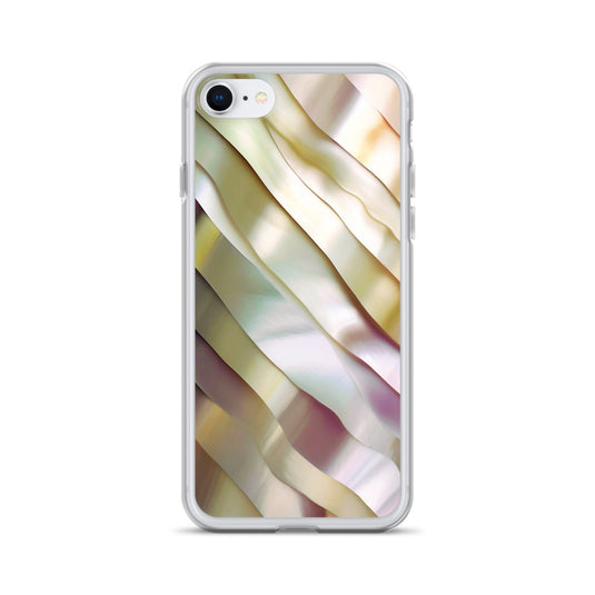 Soft Yellow Pink Pearl iPhone Clear Thin Case CREATIVETECH