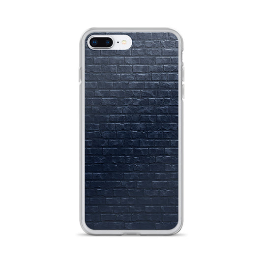Dark Grey Brick Stone iPhone Clear Thin Case CREATIVETECH