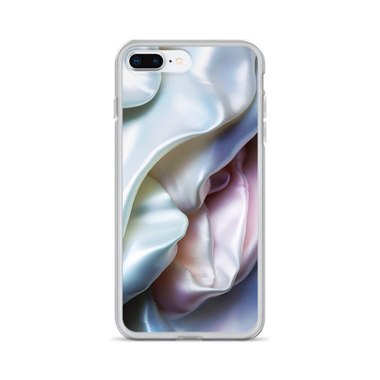 Tender Pink Blue Pearl iPhone Clear Thin Case CREATIVETECH