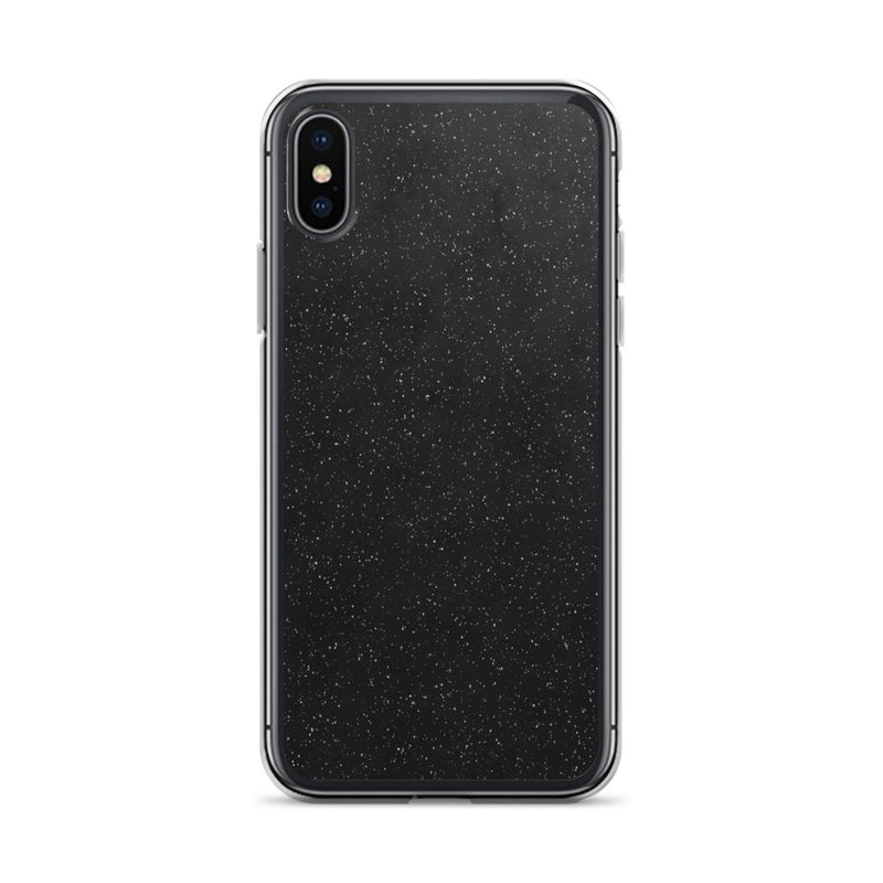 Load image into Gallery viewer, Black Speckled iPhone Clear Thin Case CREATIVETECH
