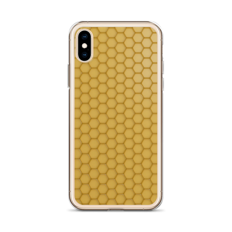 Load image into Gallery viewer, Honeycomb Wax Yellow  iPhone Clear Thin Case CREATIVETECH
