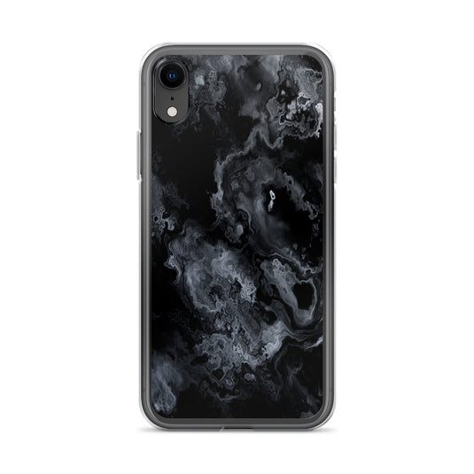 Black Marble Stone iPhone Clear Thin Case CREATIVETECH