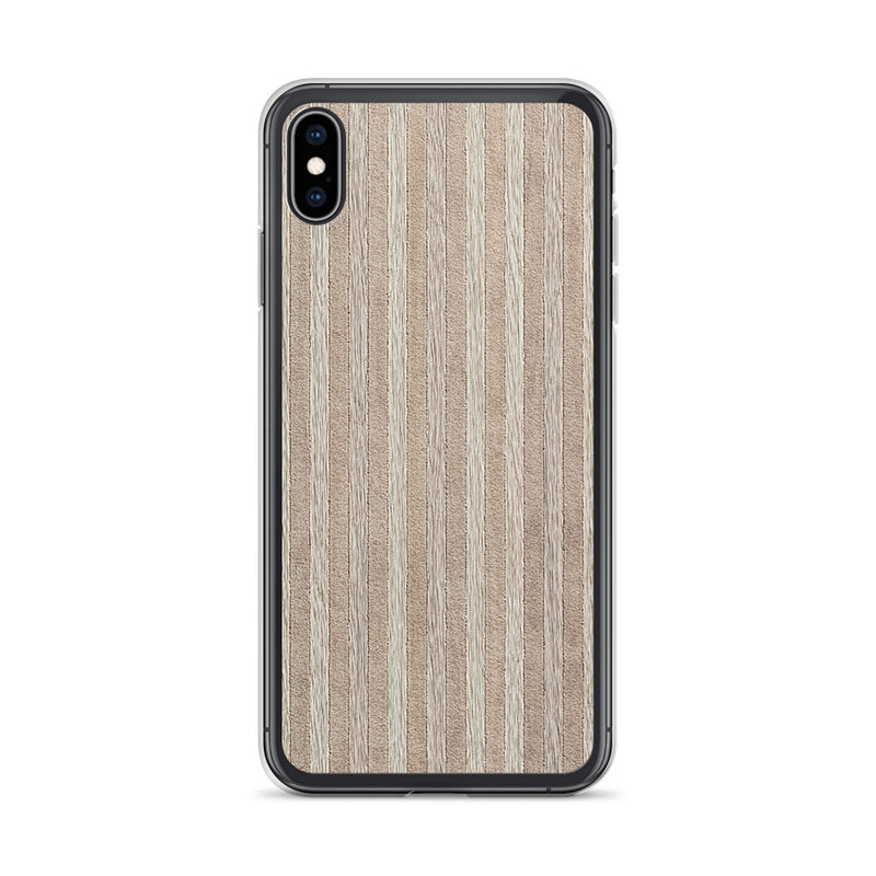 Load image into Gallery viewer, Light Brown Striped Wood iPhone Clear Thin Case CREATIVETECH
