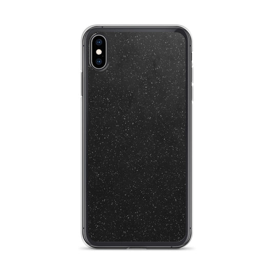 Black Speckled iPhone Clear Thin Case CREATIVETECH