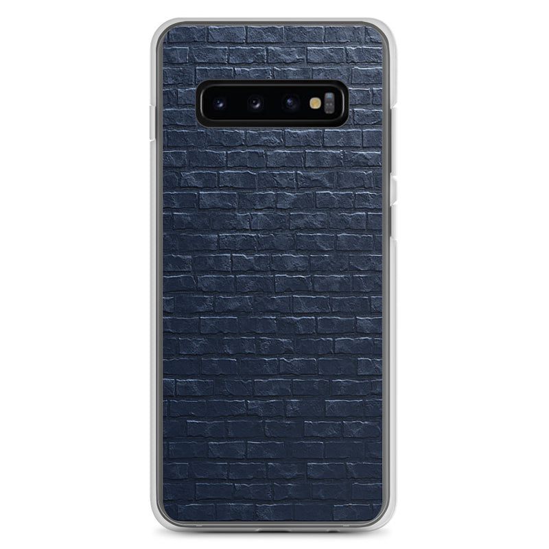 Load image into Gallery viewer, Dark Grey Brick Stone Samsung Clear Thin Case CREATIVETECH
