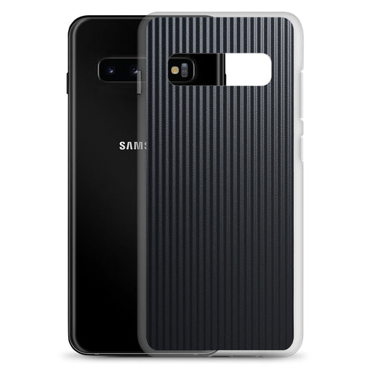 Striped Carbon Fiber Samsung Clear Thin Case CREATIVETECH