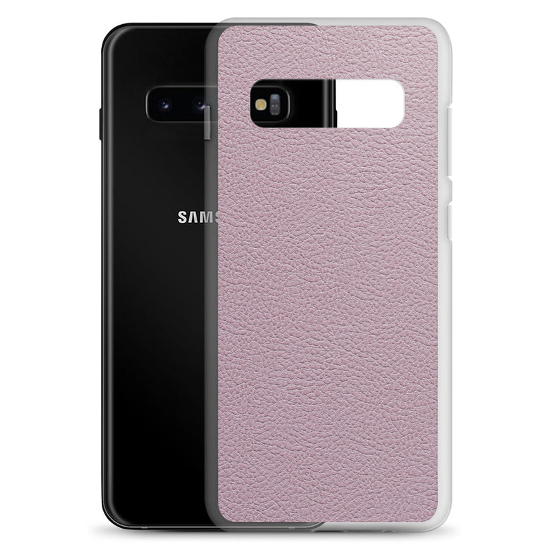 Load image into Gallery viewer, Candy Pink Leather Samsung Clear Thin Case CREATIVETECH
