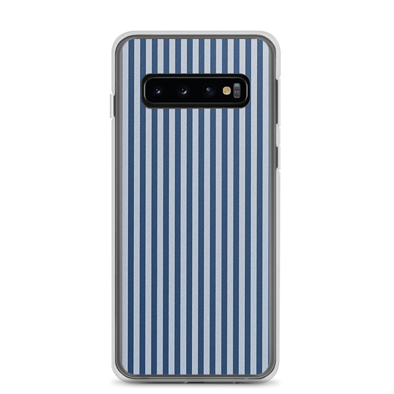Load image into Gallery viewer, Marine Blue Striped Samsung Clear Thin Case CREATIVETECH
