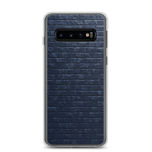 Dark Grey Brick Stone Samsung Clear Thin Case CREATIVETECH