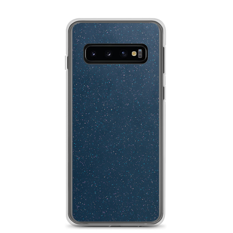 Load image into Gallery viewer, Deep Blue Speckled Samsung Clear Thin Case CREATIVETECH
