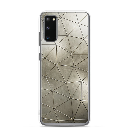 Aged Gold Polygon Samsung Clear Thin Case CREATIVETECH