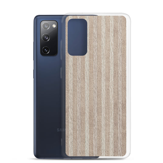 Light Wood Striped Samsung Clear Thin Case CREATIVETECH