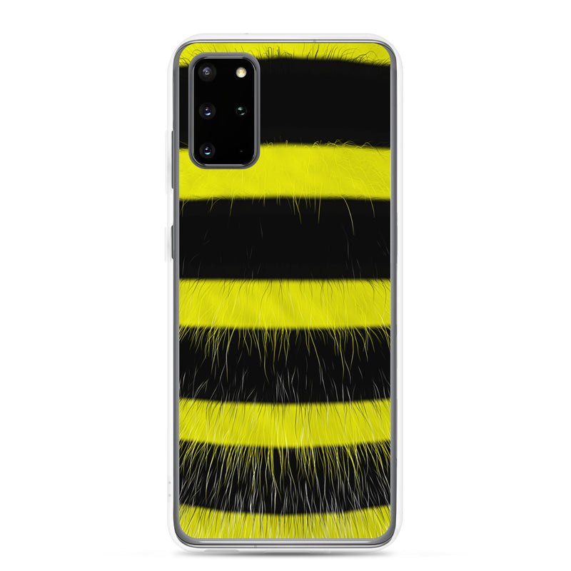 Load image into Gallery viewer, Fluffy Bee Black Yellow Samsung Clear Thin Case CREATIVETECH
