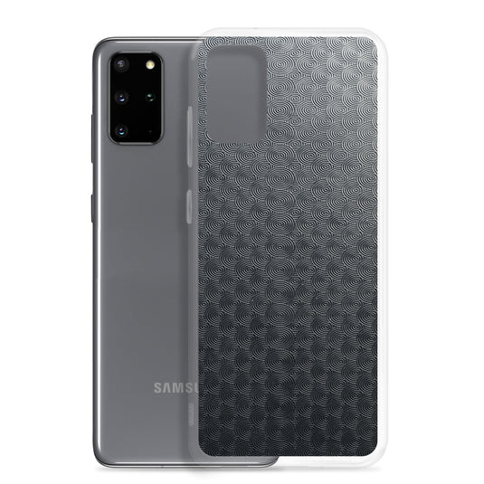 Dark Grey Carved Metal Samsung Clear Thin Case CREATIVETECH