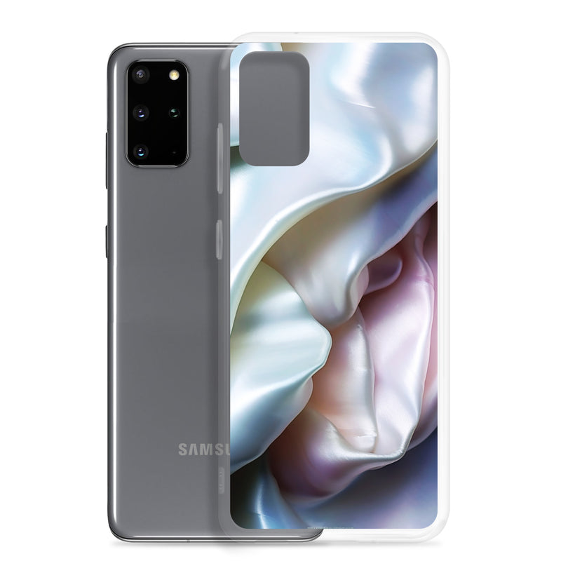 Load image into Gallery viewer, Tender Pink Blue Pearl Fluffy Bee Black Yellow Samsung Clear Thin Case CREATIVETECH
