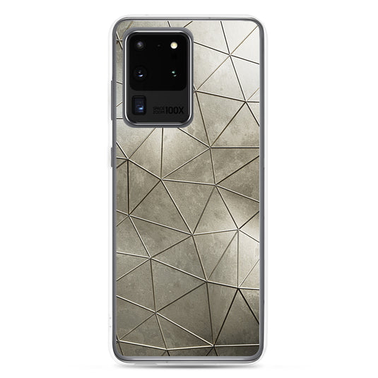 Aged Gold Polygon Samsung Clear Thin Case CREATIVETECH