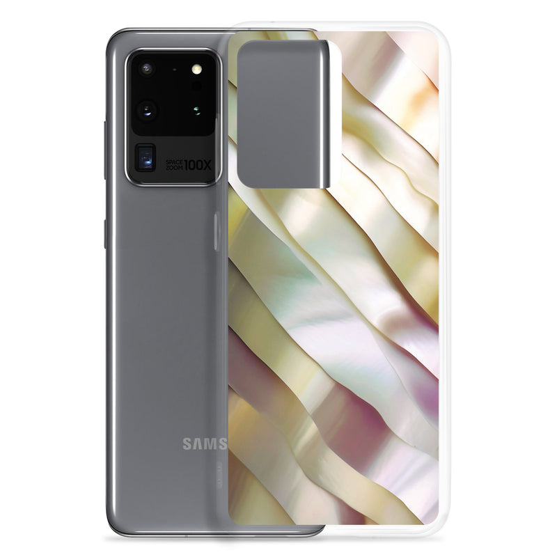 Load image into Gallery viewer, Soft Yellow Pink Pearl Samsung Clear Thin Case CREATIVETECH

