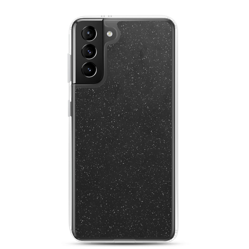 Load image into Gallery viewer, Black Speckled Samsung Clear Thin Case CREATIVETECH
