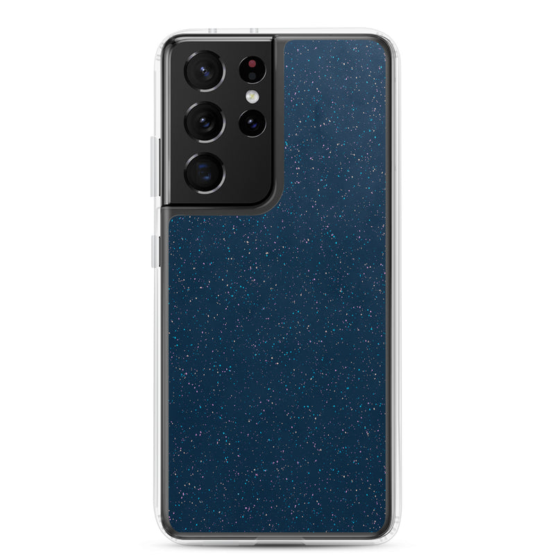 Load image into Gallery viewer, Deep Blue Speckled Samsung Clear Thin Case CREATIVETECH
