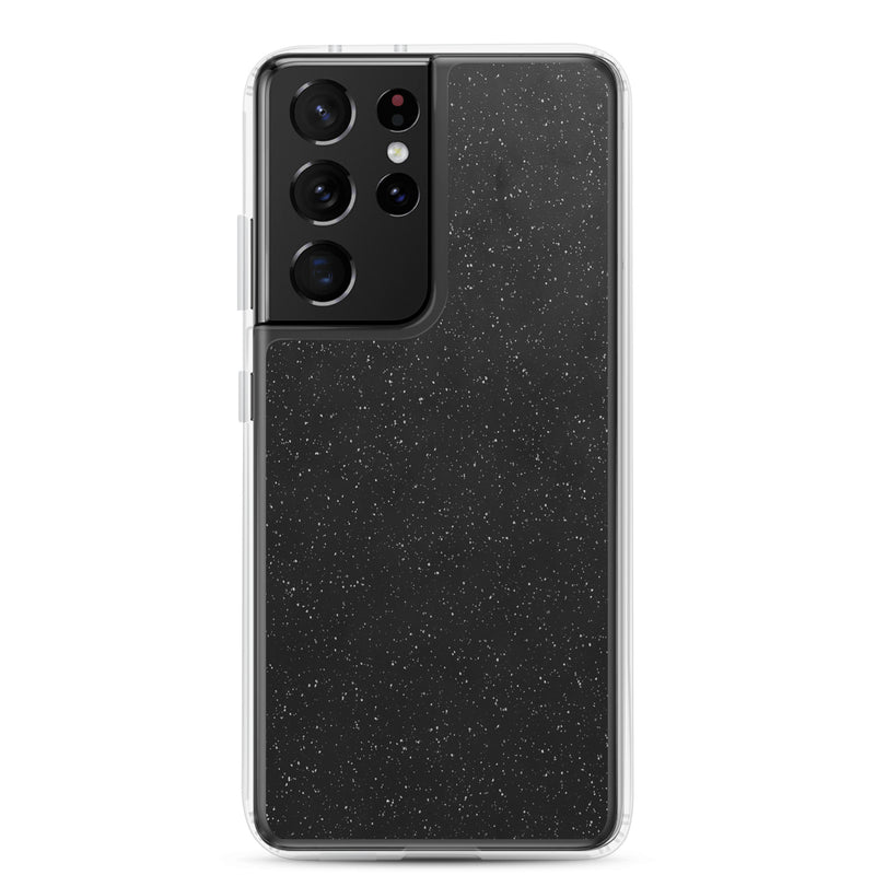 Load image into Gallery viewer, Black Speckled Samsung Clear Thin Case CREATIVETECH
